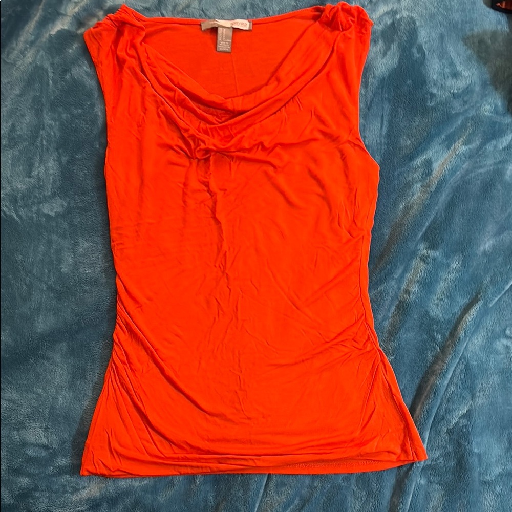 Forever 21 Orange Sleeveless Top